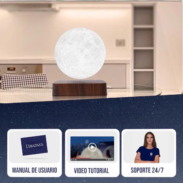 Lámpara De Luna Levitante