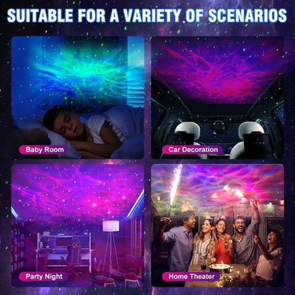 Proyector Galaxia OVNI Lampara Led Nebulosa