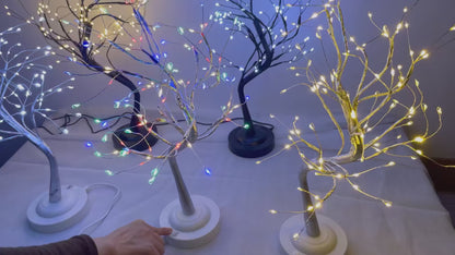 Lampara Árbol Bonsái Luz Led De Noche